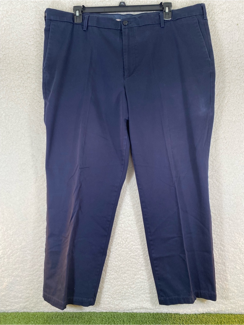Dockers Classic Fit Flex Comfort Chino Pants Mens 44x30 Navy Blue Khaki Trousers